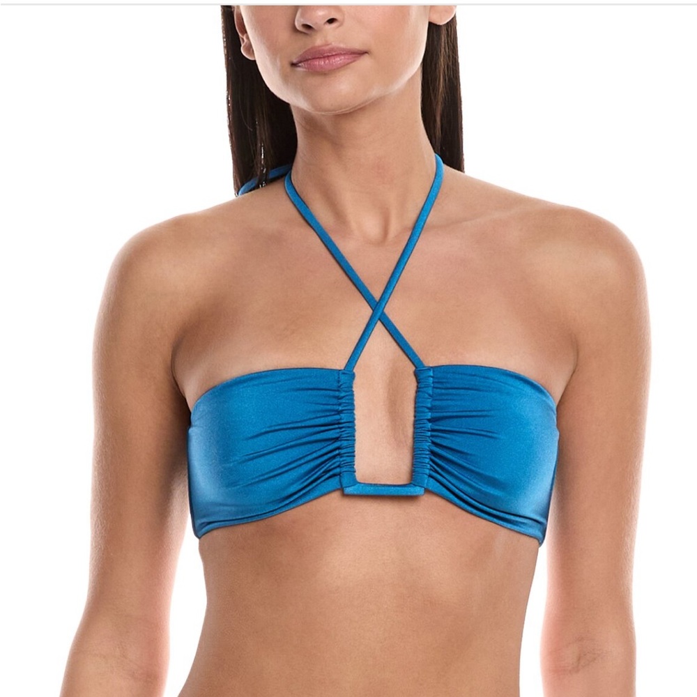 BNWT ONIA BIKINI SET (TOP + BOTTOM) IN MYKONOS BLUE